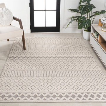 Ormond High-low Modern Trellis Geometric Area Rug